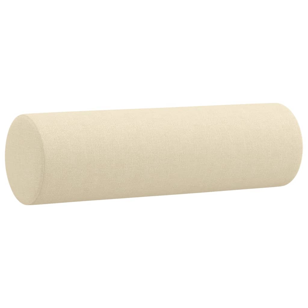 Vidaxl 3-Seater Sofa With Cushions, Cream, 180 Cm, Fabric