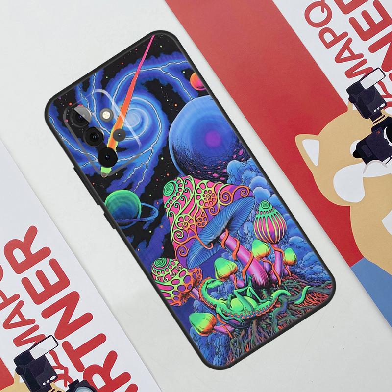 Weird Trippy Mushroom Case For Samsung Galaxy A34 A54 A14 A56 A36 A16 A06 A13 A53 A12 A22 A32 A52 A35 A17 A15 A55