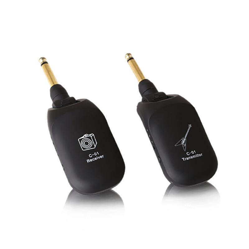 C-01 Wireless Guitar System Built In Channels Wireless Guitar Transmitter Receiver For Electric Guitar Bass Violin