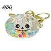 Portachiavi Ciondolo Portafoglio 1/2/3/5 Pezzi Cartone Animato Raviolo con Cestello per Vapore Halloween Panino al Vapore Zaino Accessorio Portachiavi Campanello Borsa Borsa Mini