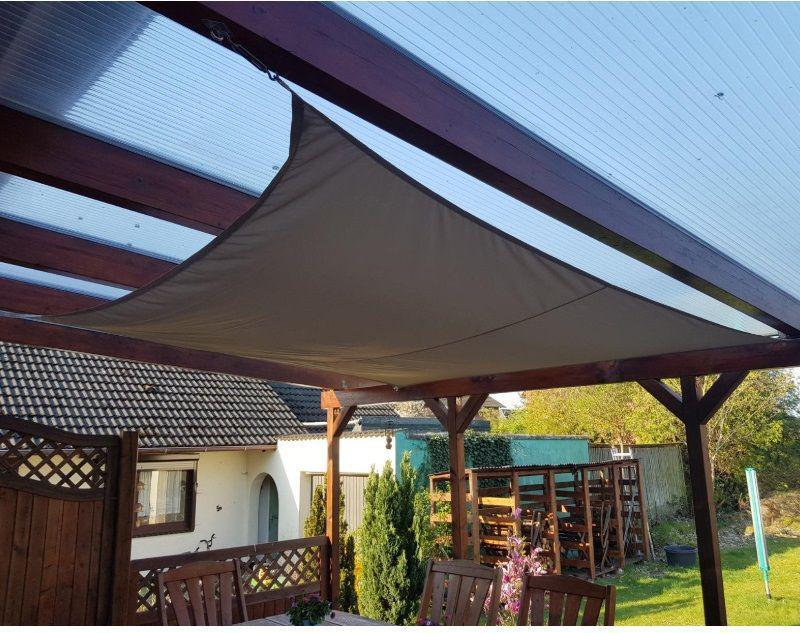 Thickened Outdoor Sunshade Net: Triangular Sail Canvas for Terraces, Balconies, Gardens, and Courtyards