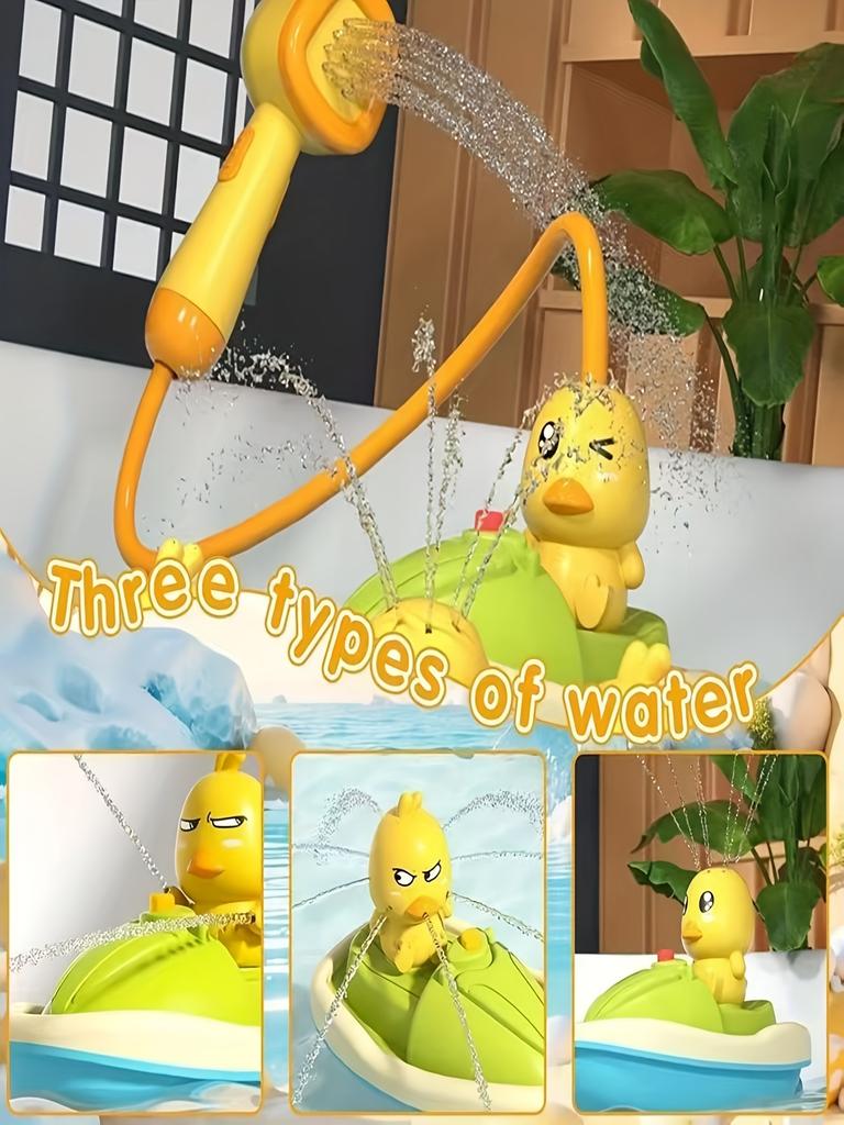 Youngsters Duck Bath Toy with Adjustable Spray Nozzles One Touch Battery Operation Interactive Bath Time Pool Play Toy for Youngsters,