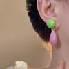 Elegant Forest-Style Water Drop Earrings: Versatile, Stylish Studs for Women