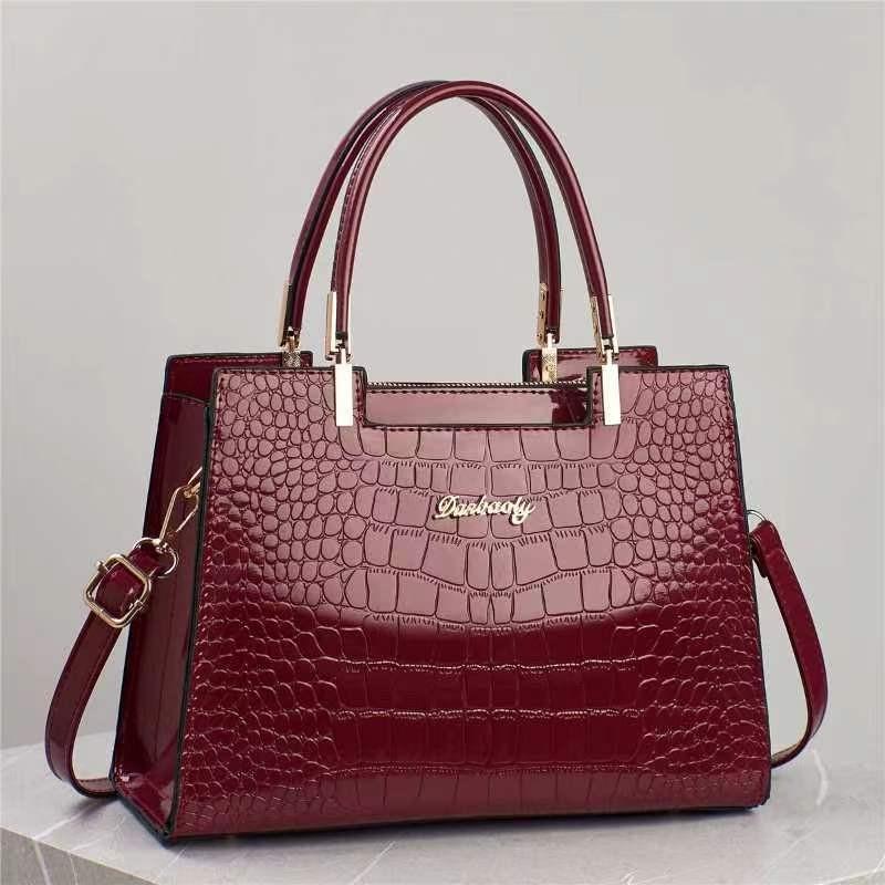 Elegant Crocodile Pattern Pu Bucket Bag For Women With Stylish Designs And Multiple Colors