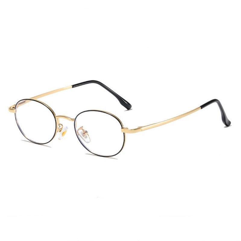 Retro Mirror Liu Yifei Style Japanese Gold Wire Oval Glasses - Ultra Light, Anti-Blue Light, Perfect for Small Faces.