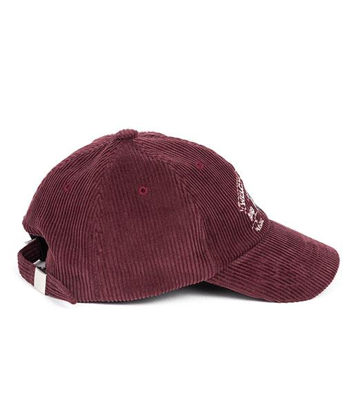 Waildeubeuligseu Corduroy Angler Cap (Burgundy)