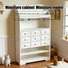 Mini Storage Cabinet Tiny Cabinet with Multiple Drawers And Shelves