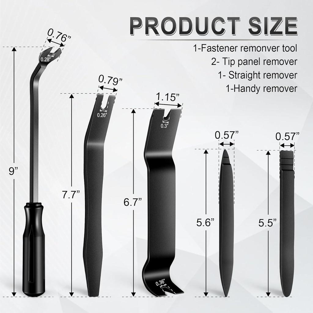 Non-Scratch Car Interior Tool Kit: Audio, Dashboard & Window Removal (4/5 PCS)