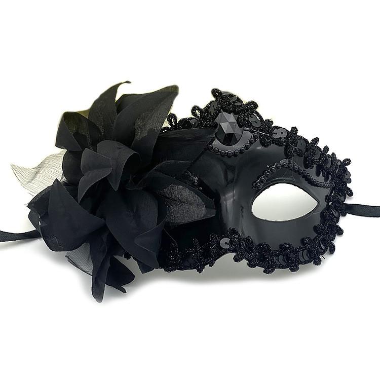 Halloween Costume Mask With Flower Decoration For Children And Adults Party Wear
