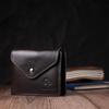 Men's Wallet with Coin Holder Made of Glossy Genuine Leather GRANDE PELLE Wallet 16807 Brown
