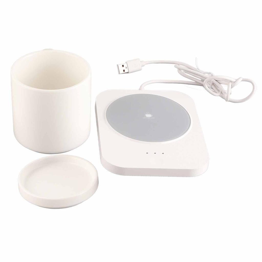 55 celsius  Mug Warmer USB Powered Milk Cup Warmer with 3 Temperature Settings for Home and Office Desk Use