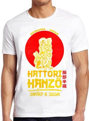 Hattori Hanzo Retro Film-inspirerad Design T-shirt Vintage Cool Gåva Tee M654