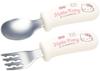 Skater Baby Silicone Spoon and Fork Ages 12 Months and Dishwasher Sanrio Hello Kitty Easy-Grip Set, 11cm, Up, Safe, SHSF1-A