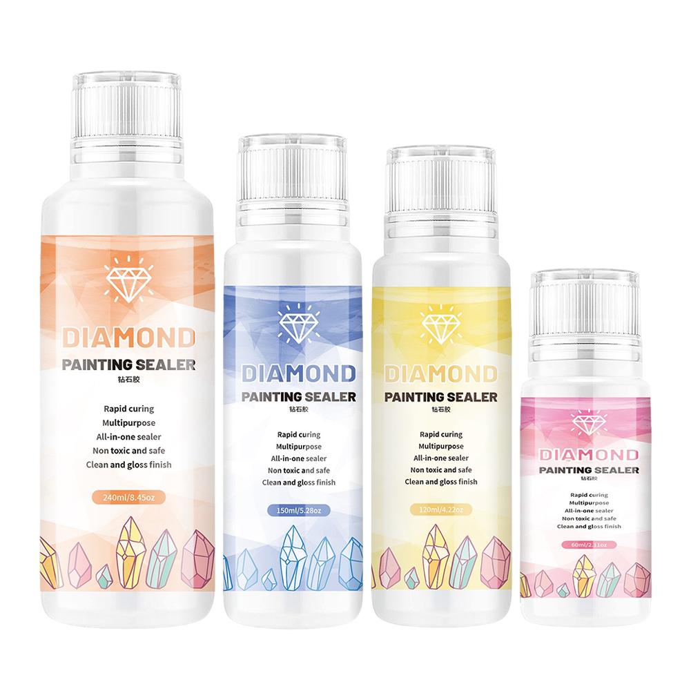 

60/120/150/240ml 5D Diamond Painting Glue Shine Effect Puzzle Glue Permanent Hold Sealer for Diamond Painting and Jigsaw Puzzles