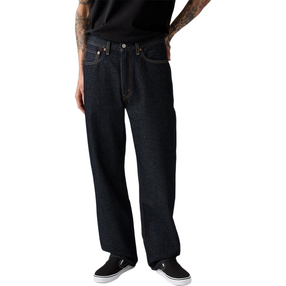 Levi's Jeansy Męskie Czarny Atramentowy Umiarkowane Proste Spodnie A7221-0063