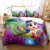 Cool True and the Rainbow Kingdom Themed 3PCS Bedding Set Vivid Rainbow World Art Print Cozy Microfiber All Season Bed Set