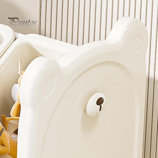 Multi-Box Shelf Toy Storage Organizer Boxes with Nursery Baby Room Solution Bins And Bookshelf Hook for Kids Bedroom Playroom Snack
