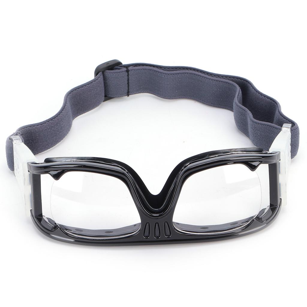 Sportbrille Ultraviolettbeständig Stoßfest Kratzfest Fußball Schutzbrille(Schwarz )