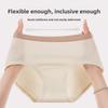 Plus Size Women's Spring and Summer Cotton Anti Bacterial Extended Mid Waist Briefs
