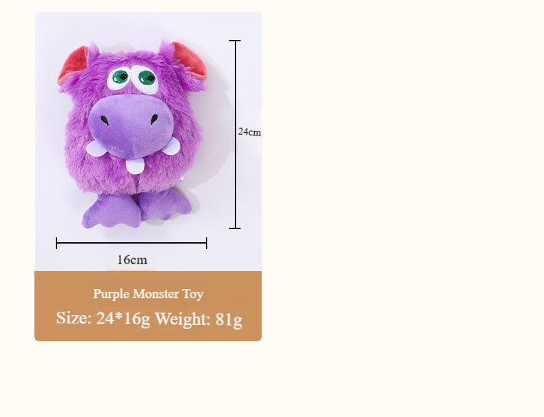 High Quality Luxury Eco-Friendly Outdoor Pet Plush Toys Durable Animal Monster Type Puzzle Interactive Dog Play