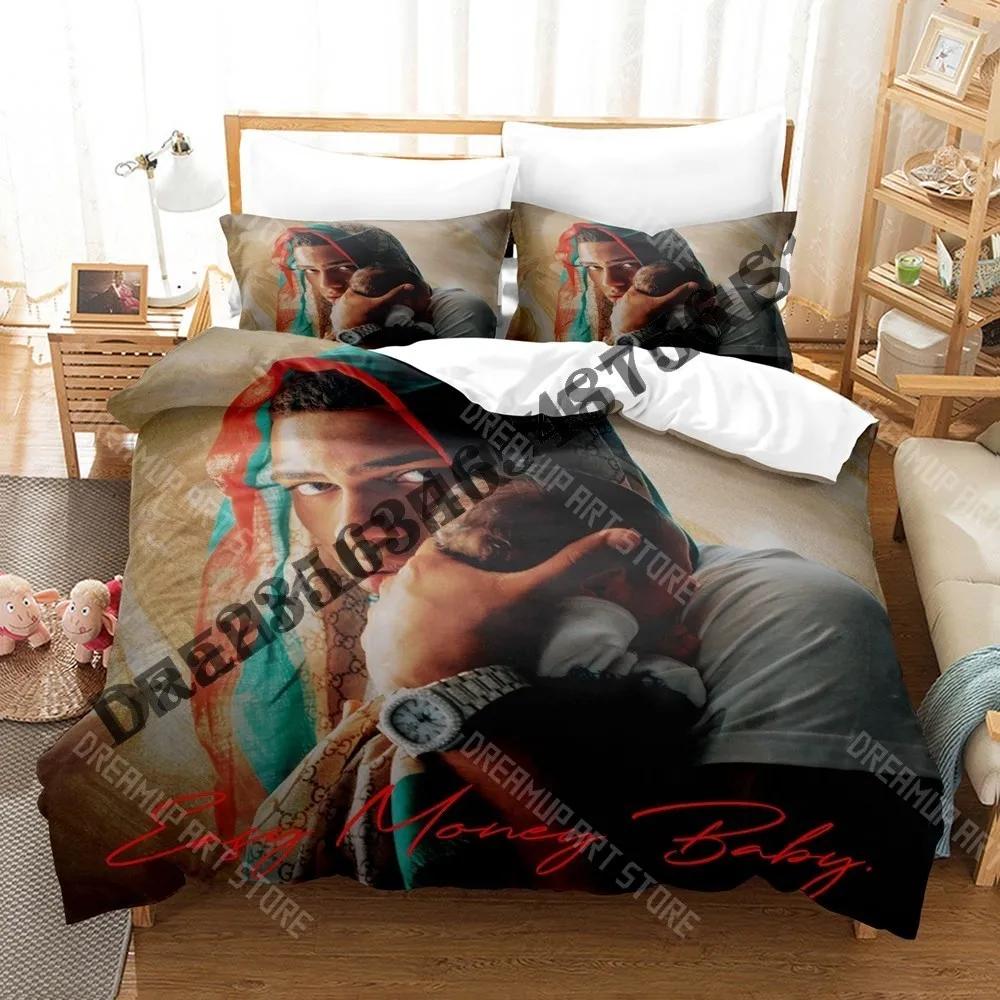 3D Print Myke Towers Bedding Set Single Twin Full Queen King Size Bed Set Adult Kid Bedroom Duvetcover Sets Anime Bed