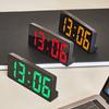 Digital Alarm Clock Multifunctional Temperature Display Voice Control Anti-disturb Function Desktop LED Clock for Home