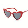10pcs Retro Pose Love Sunglasses Female Fashion Big Face Thin Sunglasses Summer Travel Sunshade