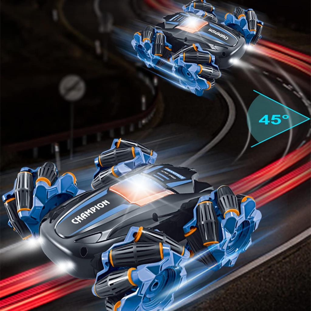 Multifunctional Stunt Electric RC Car with USB High Toy Kids Gift Car, 360-Degree Rotation, Double-Sided Driving, Rechargeable, Speed, 4-Wheel Drive,