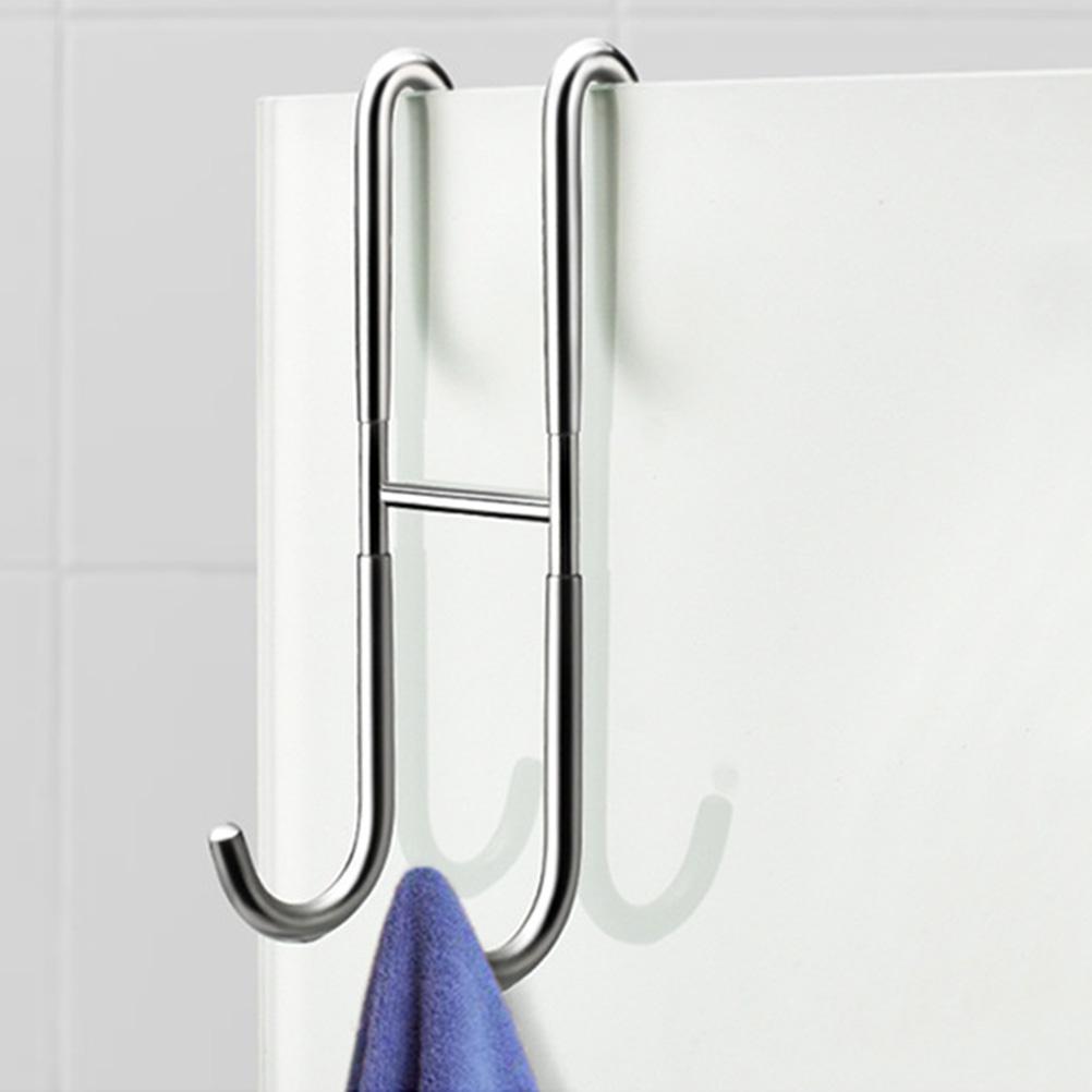 Shower Door Towel Hooks for Bathrooms Double Sided Glass Shower Hooks Over The Frameless Glass