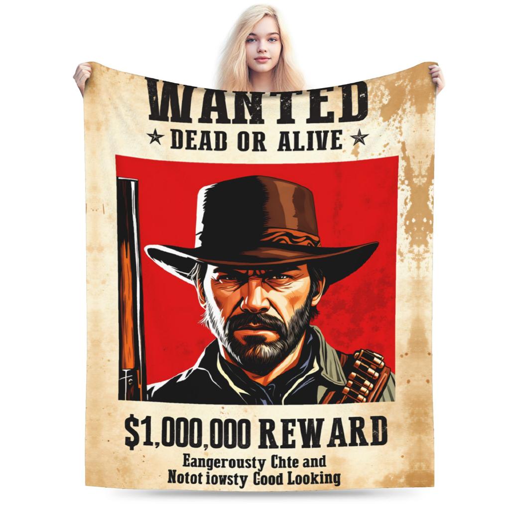 Arthur Morgan RDR Warm Soft Blankets  Boy Girl Plush Throw Blanket Couch Chair Flannel Bedspread Sofa Bed Cover