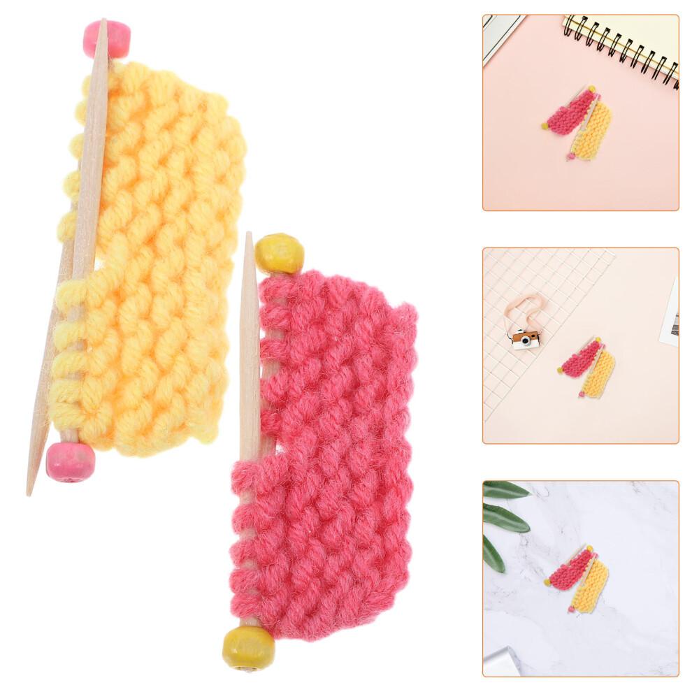 6 Pcs Miniature Knitting Sweater Model Desktop Ornament Photo Prop