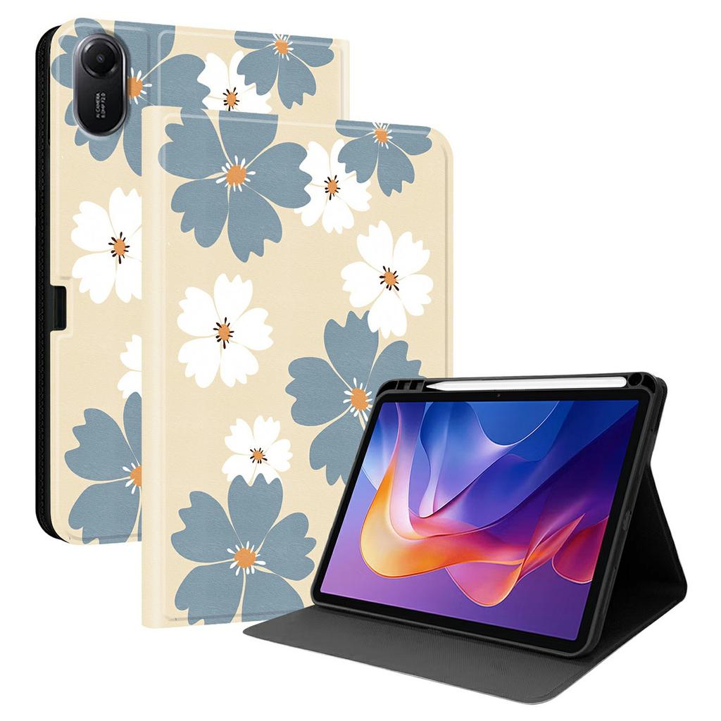 For Xiaomi Redmi Pad 2 PU Leather Case Pattern Print Tablet Cover Stand with Pen Slot (Stylus Not Included)