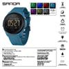 Sanda Unisex Student Party Watch: Colorful Lights, Multi-functional, Waterproof Sports Electronic Watch