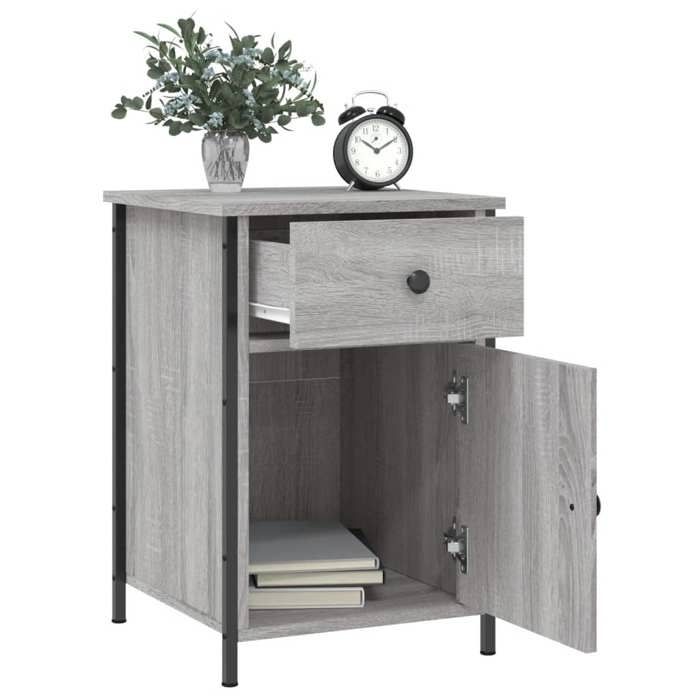 Maison Exclusive - Table de chevet sonoma gris 40x42x60 cm bois d'ingénierie