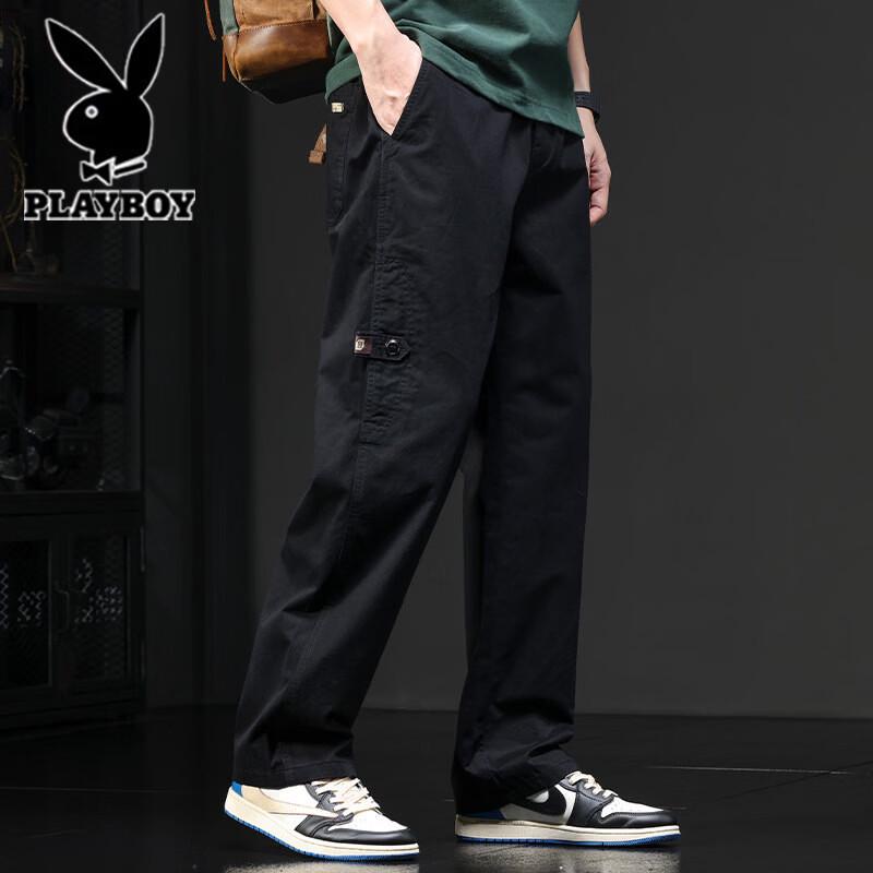 Playboy Men s American Style Loose Straight Cargo Pants M