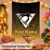 Pittsburgh Penguins Personalisierte Wandteppich Benutzerdefinierter Name Text Polyester Hängende Dekoration Haus Zimmer