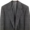 YVES SAINT LAURENT 90s Old Check Pattern tailored jacket 98/88/175 gray Men's Used