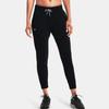 Under Armour Solid Color Logo Fleece Sweatpants Women Bottoms Black 1365849-001