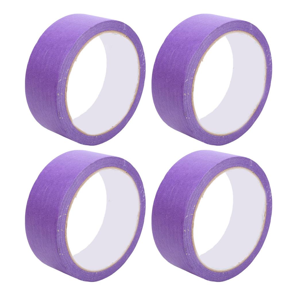 4PCS Painter Masking Tapes Crepe Paper Adhesive Tape for Automotive Painting and Refinishing No Residuals 35mm 20M