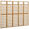 VidaXL Bois de Pin Cloison de Séparation à 5 Panneaux Séparateur de Pièce Diviseur Paravent Treillis Supports de Plantes 316480