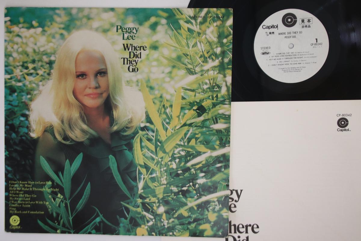 

LP Record PEGGY LEE - Where Did They Go CP80342PROMO CAPITOL Japan Jazz Used