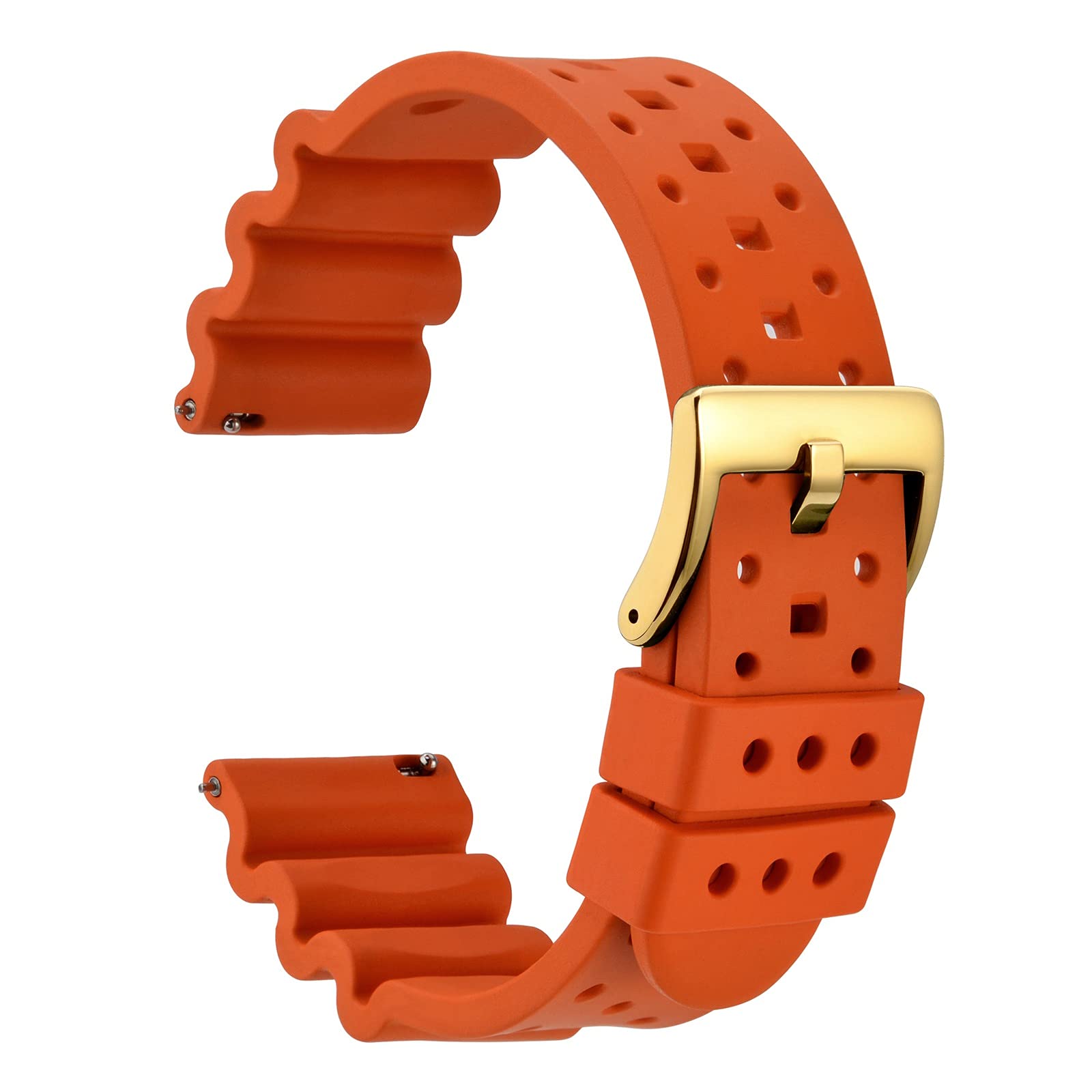 

WOCCI Fluoro Rubber (FKM) Watch Band, 18 mm, 20 mm, 22 mm, 24 mm, 24mm