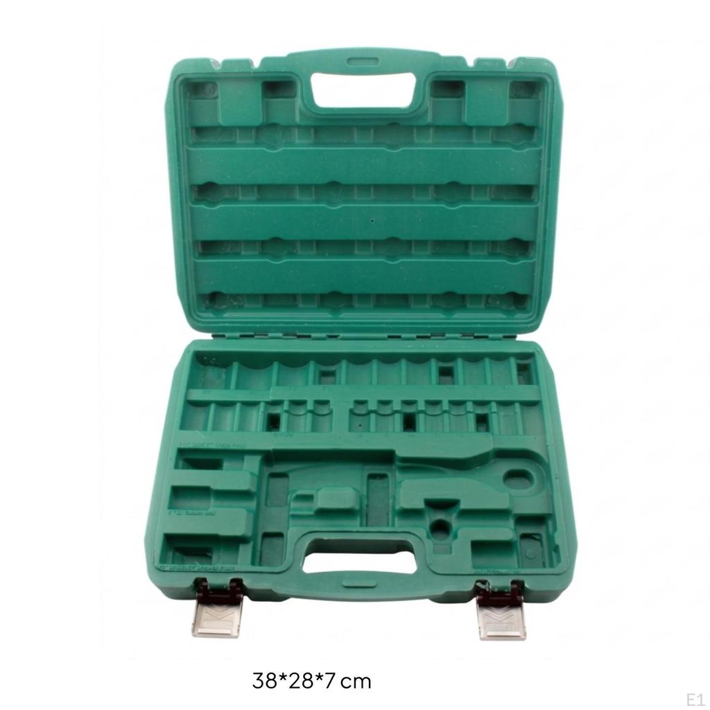 Tool Storage Box Portable Hard Shell Carrying Case Shielded with Handle for Handymen,