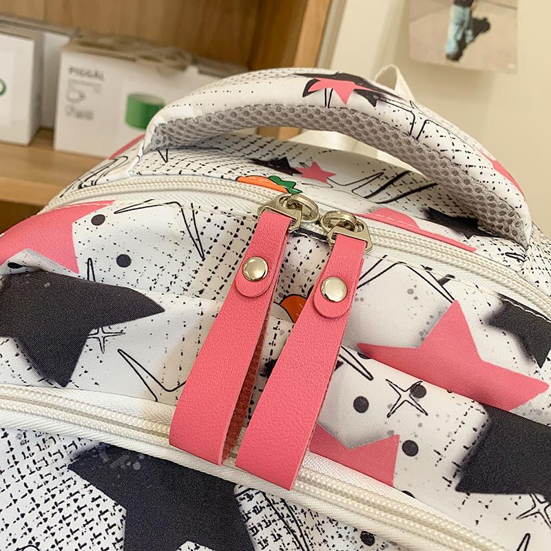 Studentský školní batoh s hvězdným potiskem Dámský batoh s velkou kapacitou