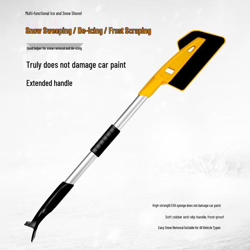 Multifunctional Car Snow Shovel with Extended Handle