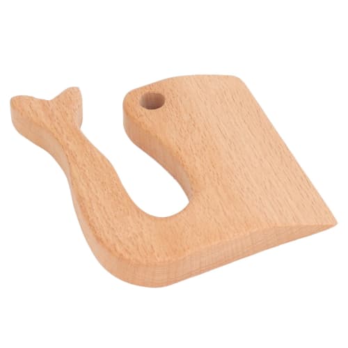 Children's Wooden Knife, Beech, Healthy Gift, Safe Kitchen Knife, Improves Vegetable and Fruit Cognition Skills, Ages 2-8 (Fish Pattern), BROLEOf2ug5s