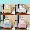 Dog Cartoon Backpack For Teens Large Capacity Nylon Breathable School Bag For Middle School Students