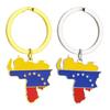 Venezuela Map Flag Keychain Pendant Keyring Support Venezuela Gift Rustproof