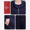 Mom's 2026 Spring Sportswear: Middle-aged & Elderly Women's Elegant Casual Three-Piece Jacket Set for Spring/Autumn.