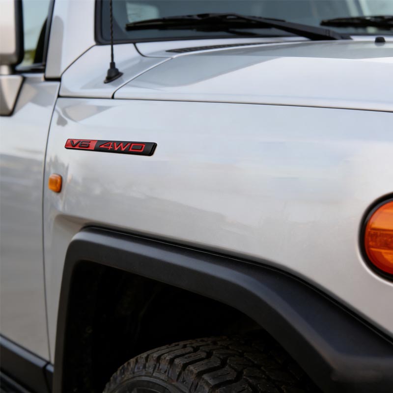 3D Metal v6 AWD Car Body Sticker For Toyota off-road vehicle FJ Land Cruiser Domineering Modification Accessoriess J33